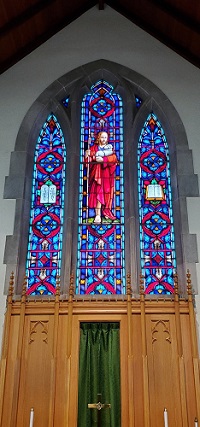 photo of the church window